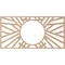 Ekena Millwork Hoover Wood Fretwork Pierced Ceiling Medallion, Alder, 18"W x 9"H x 6 5/8"ID x 3/8"T CMWP18X09X0375HOAL - alternate 3